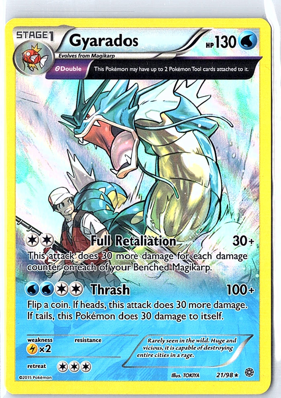 Gyarados (21) Holo Rare XY - Ancient Origins 21/98 NM