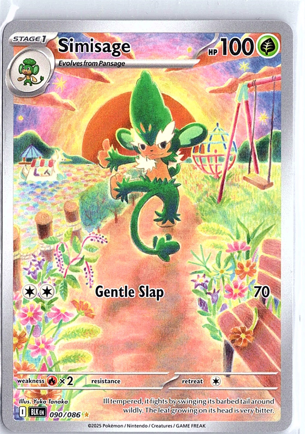 Simisage Illustration Rare SV: Black Bolt 090/086 NM
