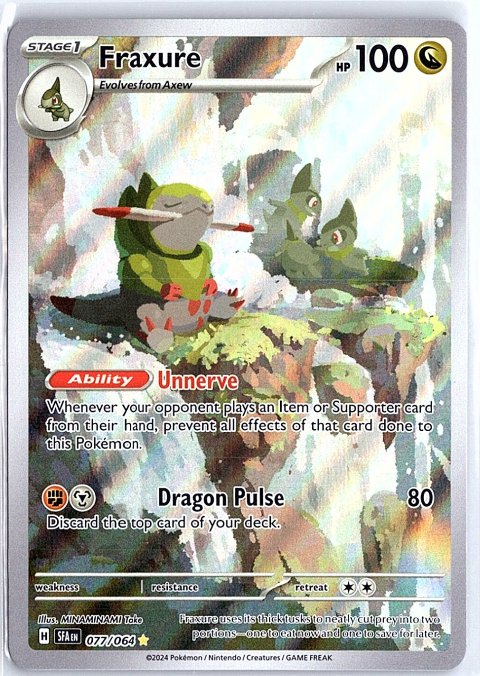 Fraxure Illustration Rare SV: Shrouded Fable 077/064 NM