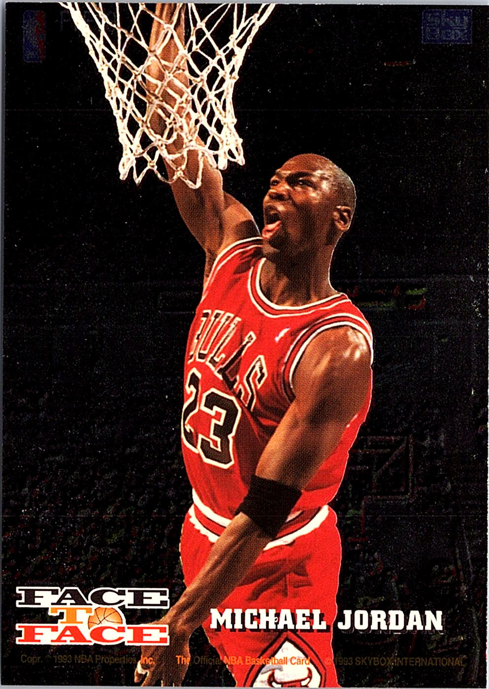Harold Miner / Michael Jordan Hoops - Face to Face FTF10 NM (Back)