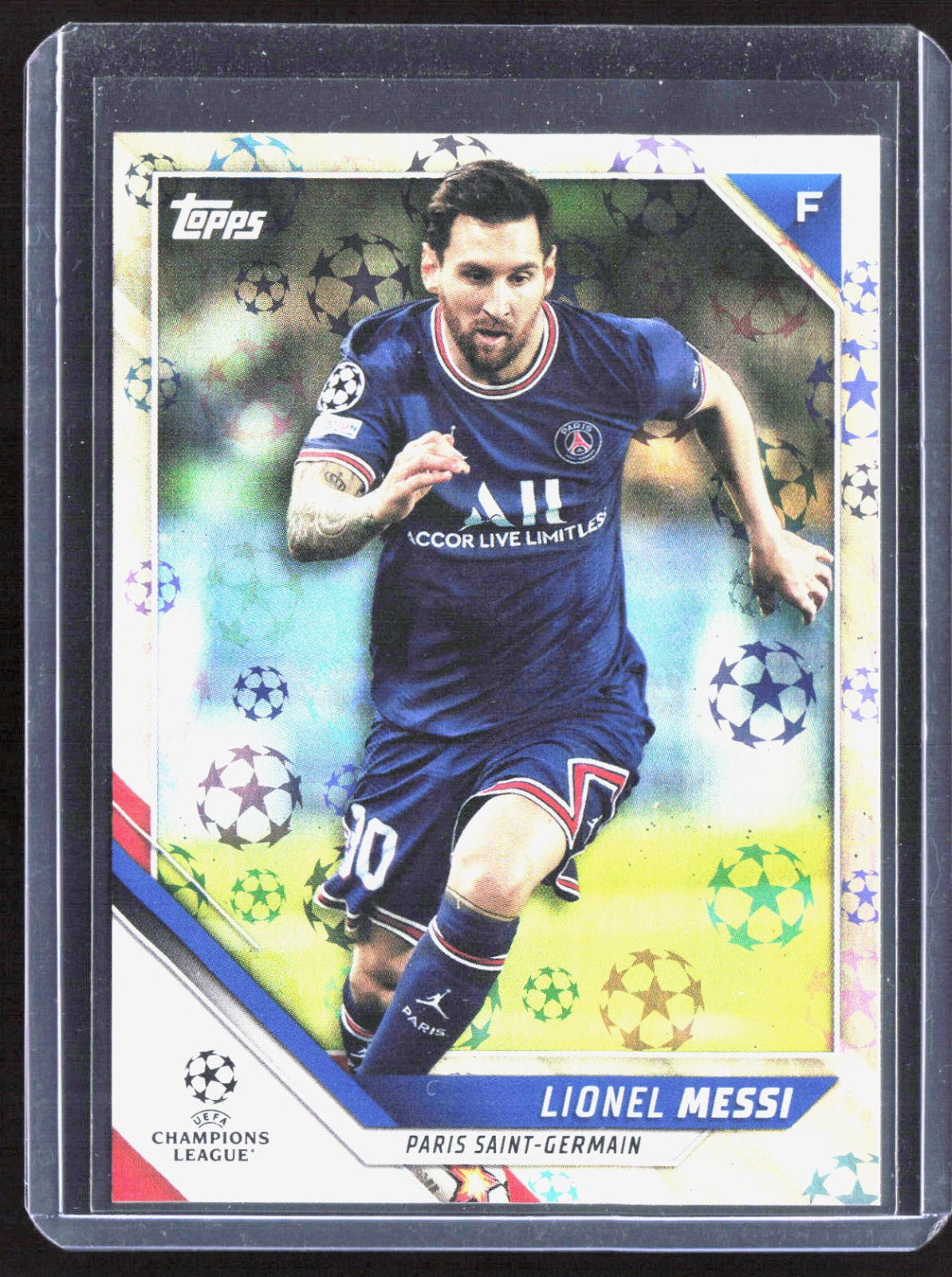 2021-22 Topps UEFA Champions League - Starball Foil Lionel Messi 10
