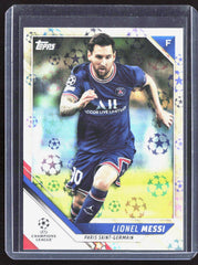 2021-22 Topps UEFA Champions League - Starball Foil Lionel Messi 10