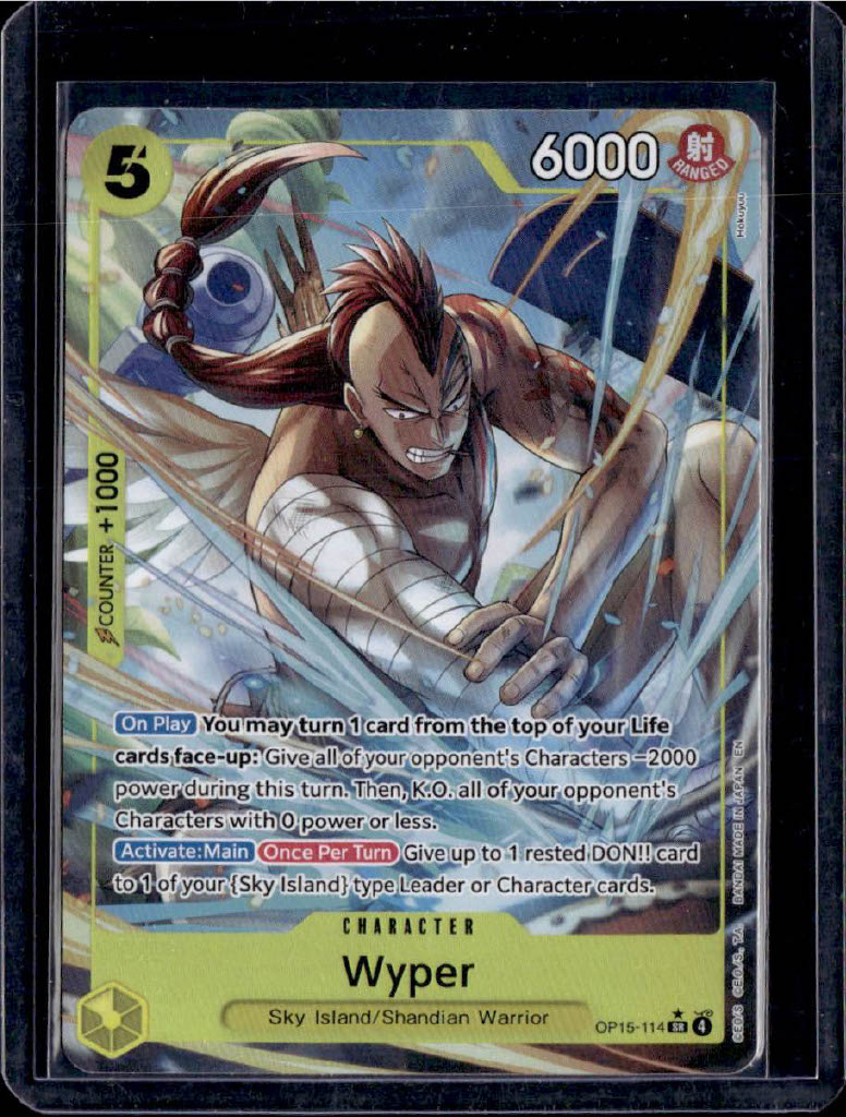 Wyper (Alternate Art) Foil Adventure on Kami's Island OP15-114 NM