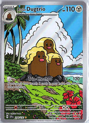 Alolan Dugtrio Illustration Rare SV08: Surging Sparks 208/191 NM