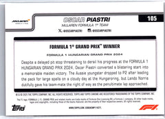2025 Topps Chrome Formula 1 #105 Oscar Piastri Orange Refractor #/25
