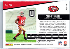 2019 Panini Unparalleled #234 Deebo Samuel
