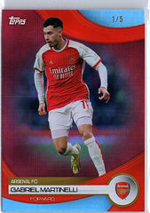 2023-24 Topps Arsenal Team Set #20 Gabriel Martinelli /5