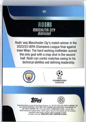 2025-26 Topps Chrome UEFA Club Competitions #171 Rodri Gold X-Fractor #/50