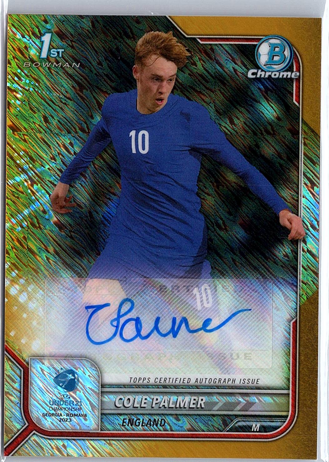 #CA-CP Cole Palmer Under-21 Chrome Prospect Auto Gold Shimmer