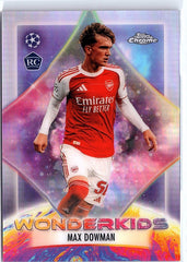 2025-26 Topps Chrome UEFA Club Competitions #WK-4 Max Dowman Wonderkids