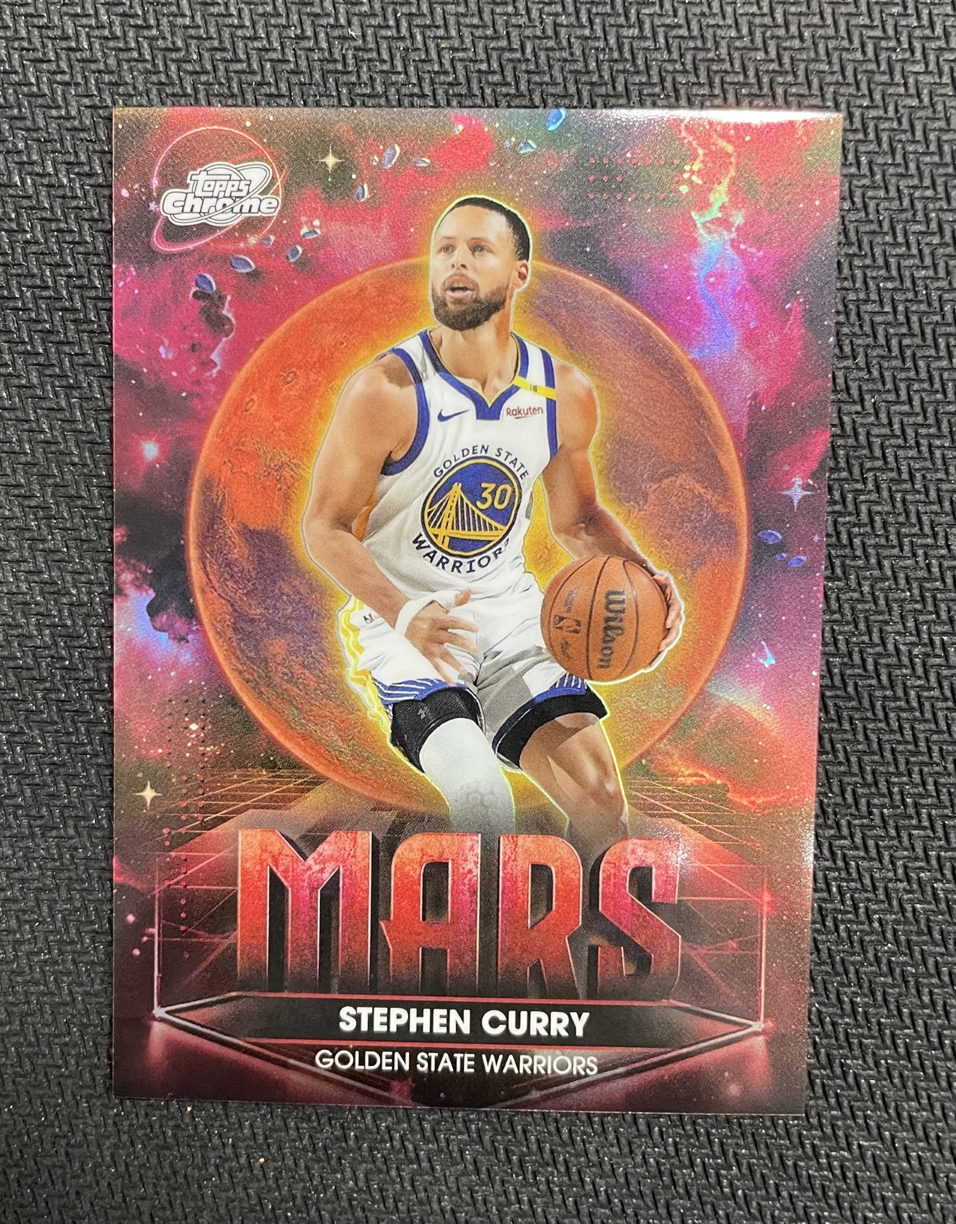 2025-26 Topps Chrome Cosmic #PPMA-3 Stephen Curry Planetary Pursuit Mars