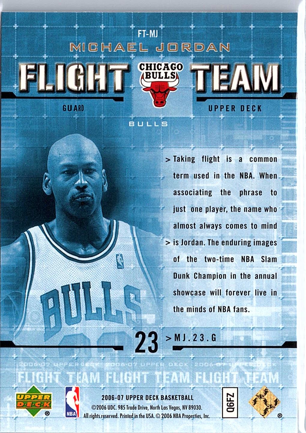 2006-07 Upper Deck #FT-MJ Michael Jordan Flight Team