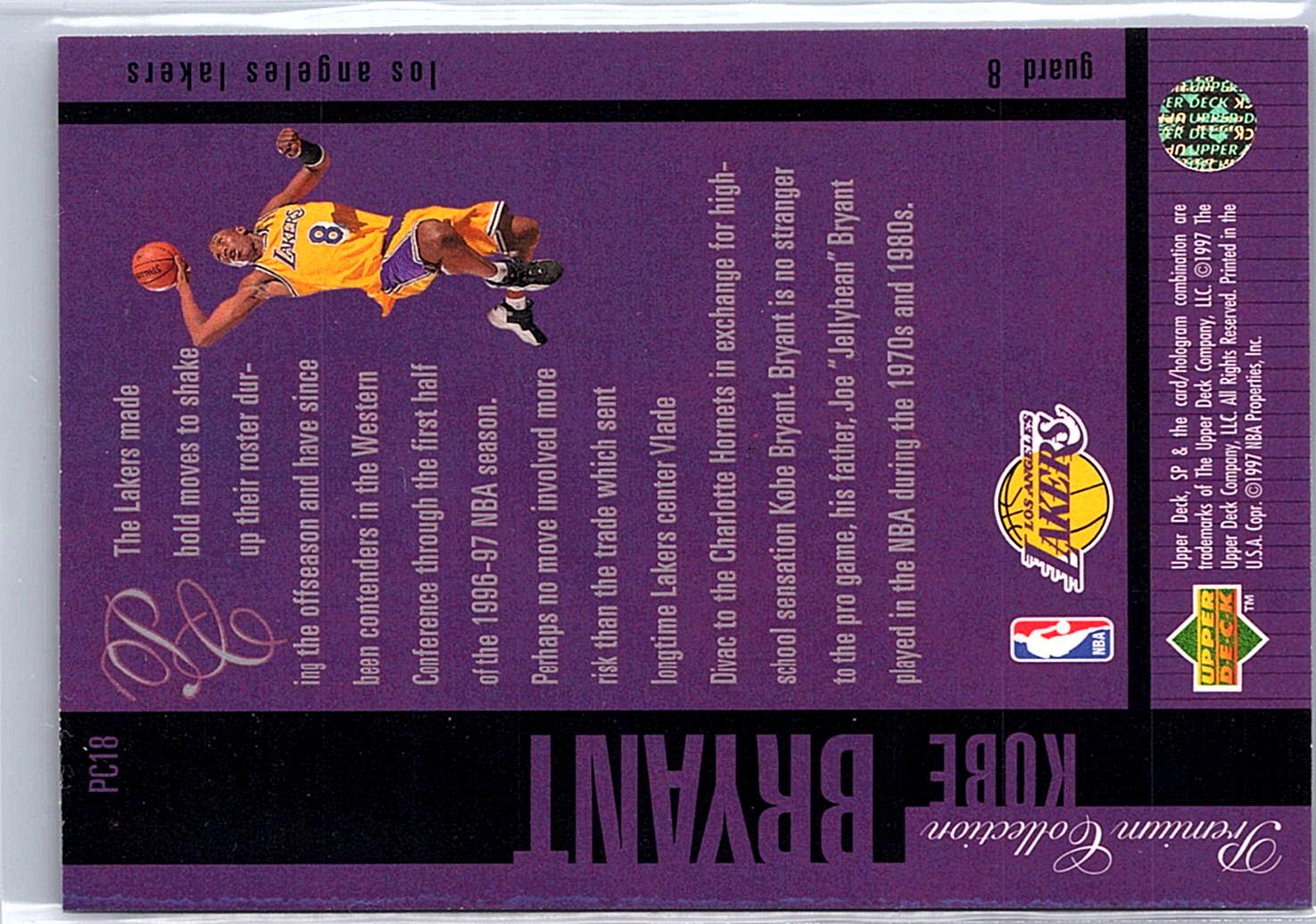 1996-97 SP #PC18 Kobe Bryant Premium Collection