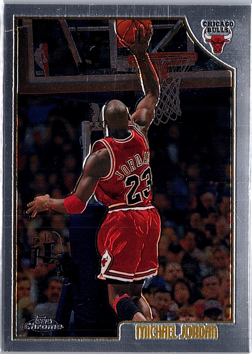 1998-99 Topps #77 Michael Jordan Topps Chrome Previews
