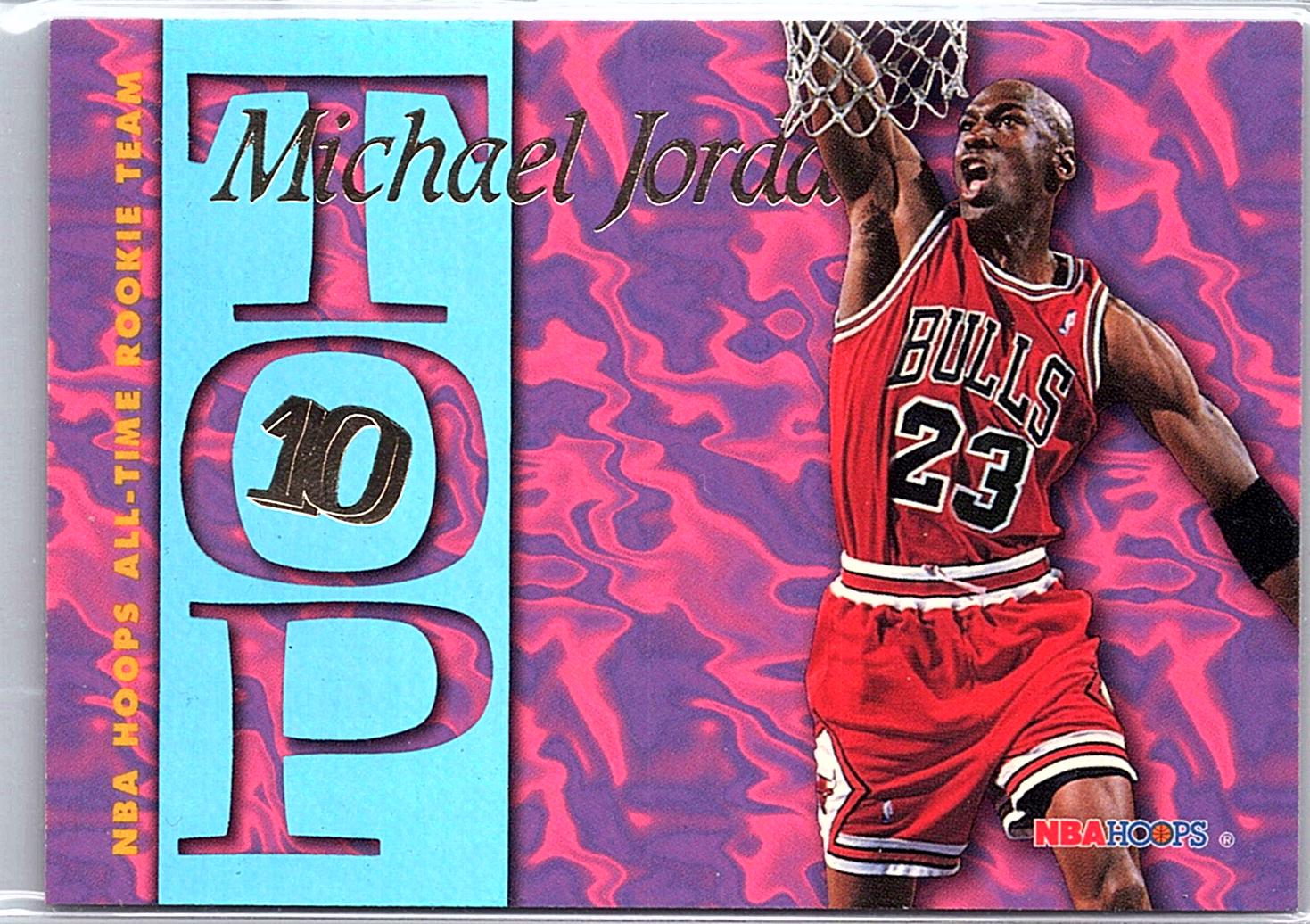 1995-96 Hoops #AR7 Michael Jordan Top Ten