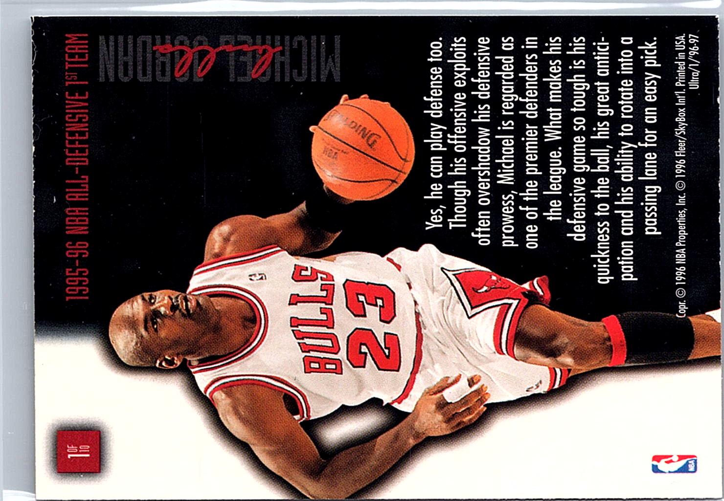 1996-97 Ultra #1 Michael Jordan Full Court Trap