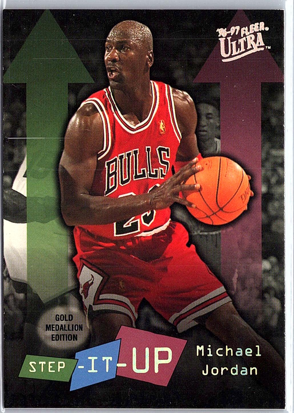 1996-97 Ultra #G-280 Michael Jordan Gold Medallion Step it up