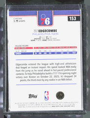 2025-26 Topps Chrome Update VJ Edgecombe 153 Basketball Philadelphia 76ers