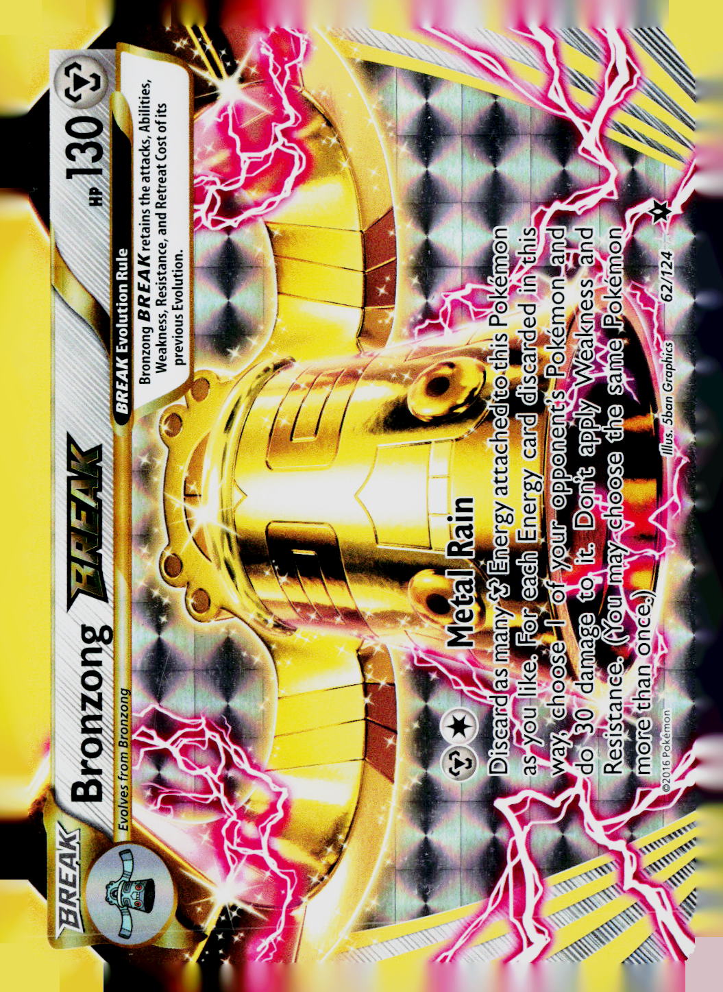 Bronzong BREAK Holo XY - Fates Collide 62/124 LP