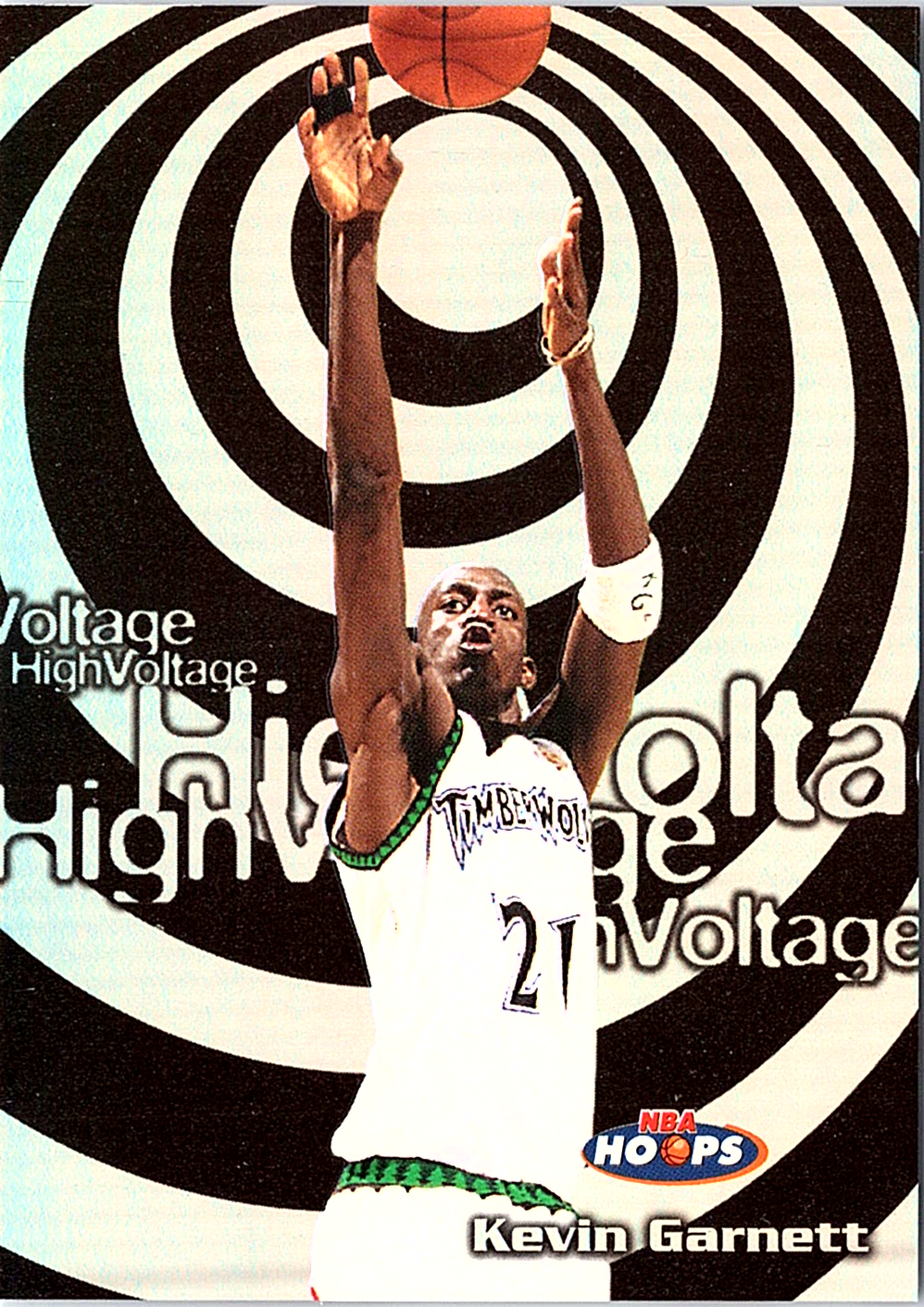 1997-98 Hoops - High Voltage Kevin Garnett 10 HV Minnesota Timberwolves