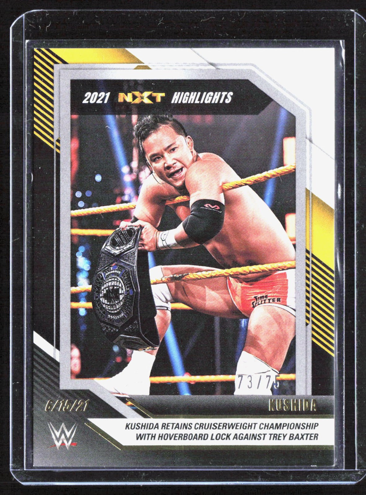 2022 Panini NXT 2.0 WWE - 2021 NXT Highlights Black and Gold Kushida 21 /75