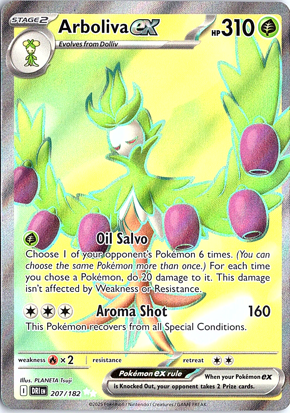 Arboliva ex Ultra Rare SV10: Destined Rivals 207/182 NM