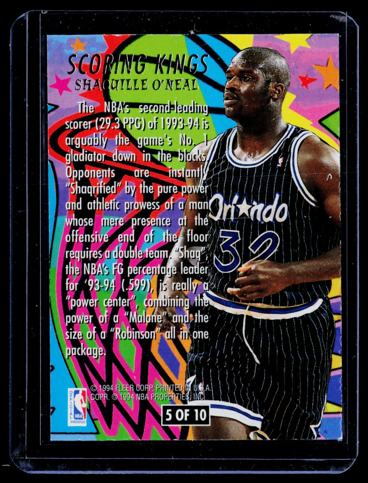 Shaquille O'Neal Ultra - Scoring Kings 5 NM