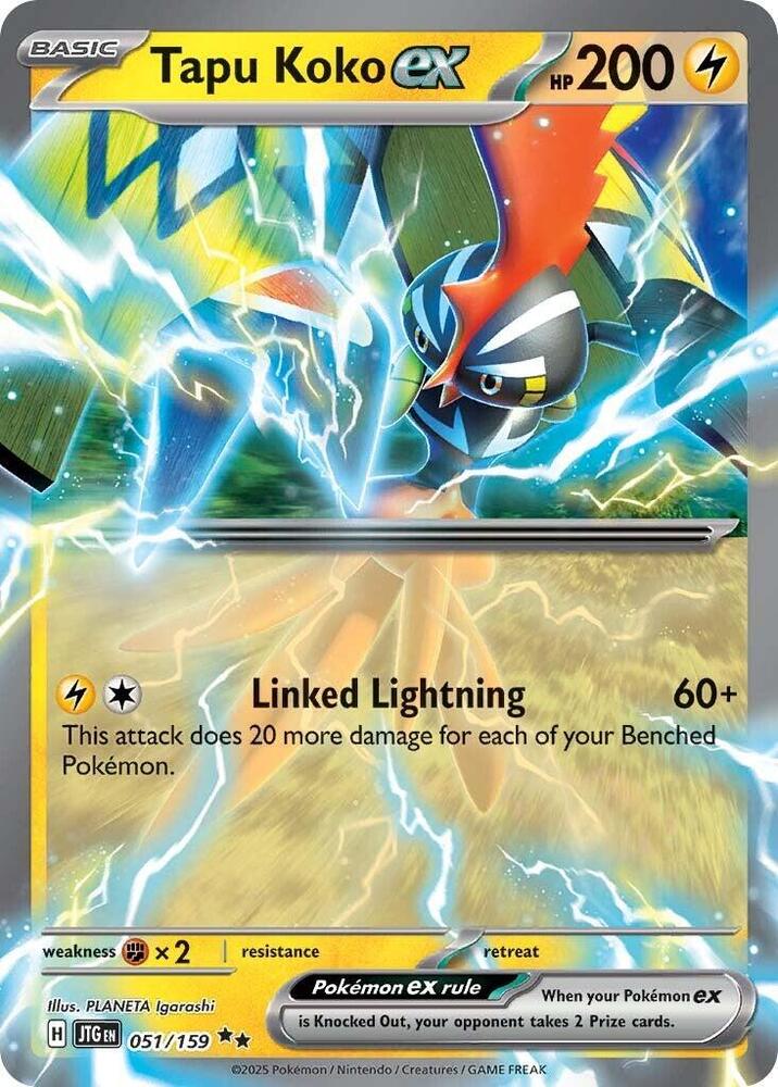 Tapu Koko ex JTG Holo NM