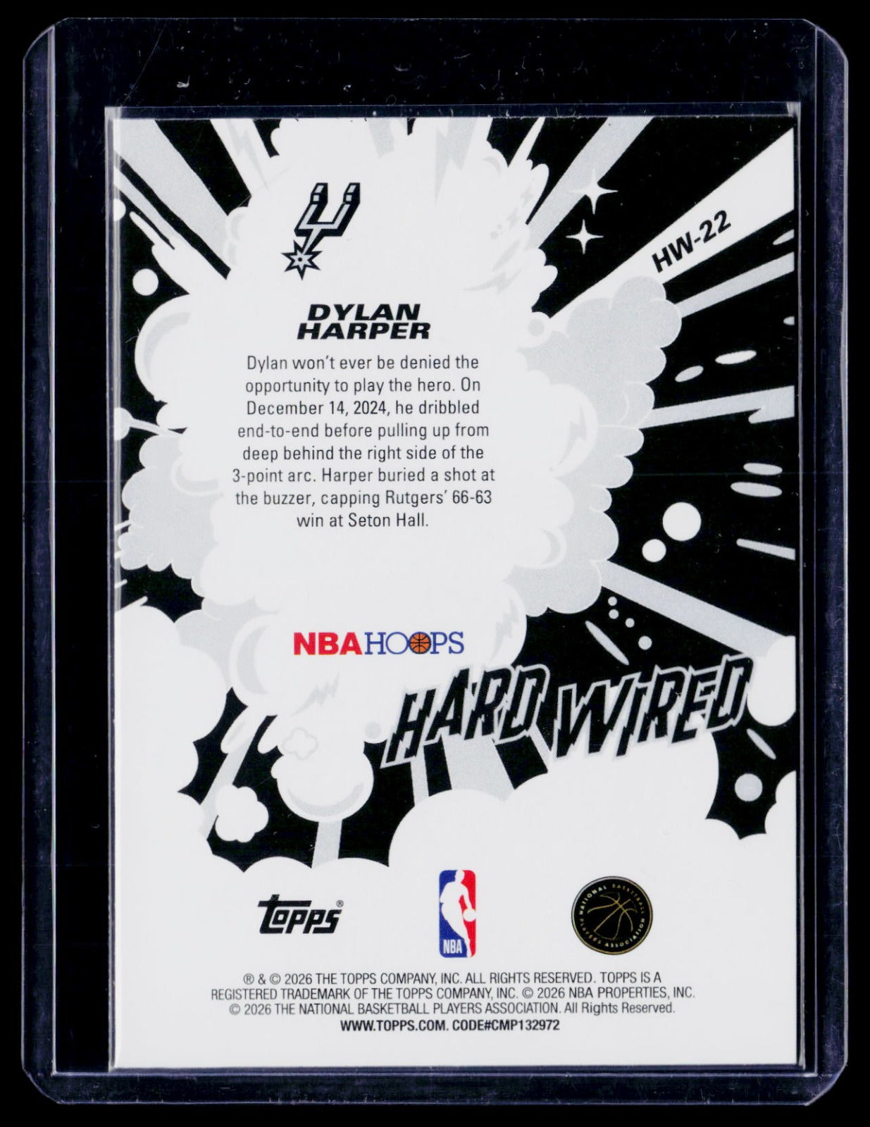 Dylan Harper Hoops - Hard Wired HW-22 NM