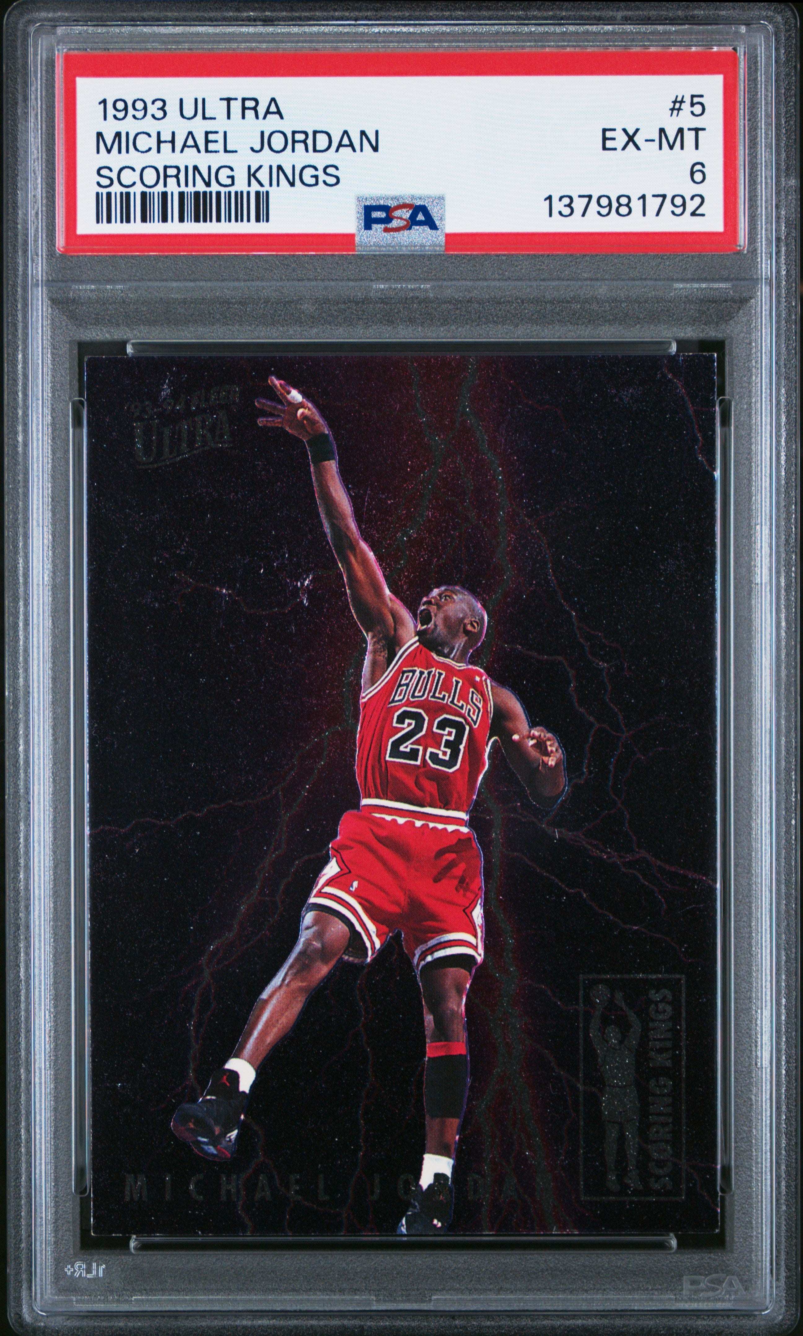 1993 Ultra Scoring Kings #5 Michael Jordan Scoring Kings PSA 6