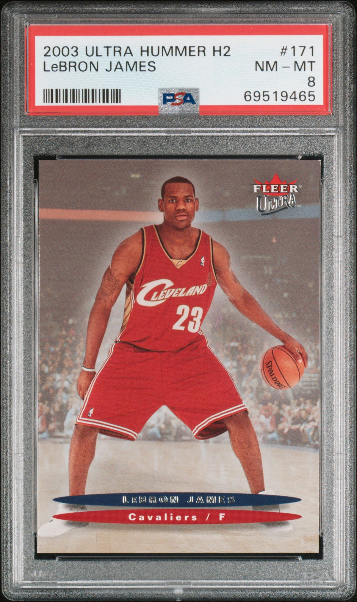2003 Ultra Hummer H2 #171 Lebron James PSA 8