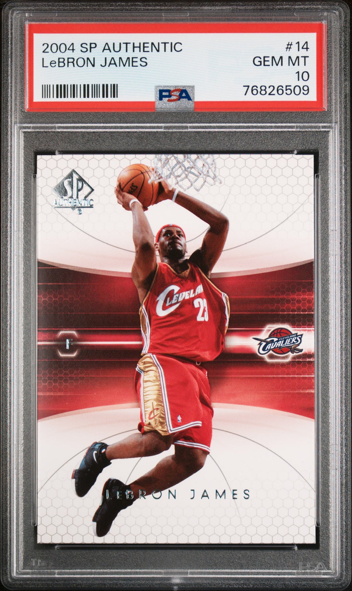 2004 Sp Authentic #14 Lebron James PSA 10