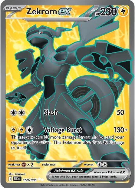 Zekrom ex Ultra Rare SV: Black Bolt 158/086 NM
