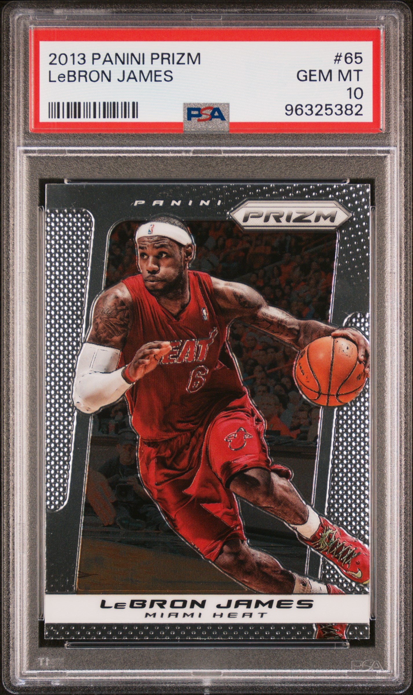 2013 Panini Prizm #65 Lebron James PSA 10