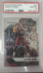 2016 Panini Prizm #31 Lebron James PSA 10