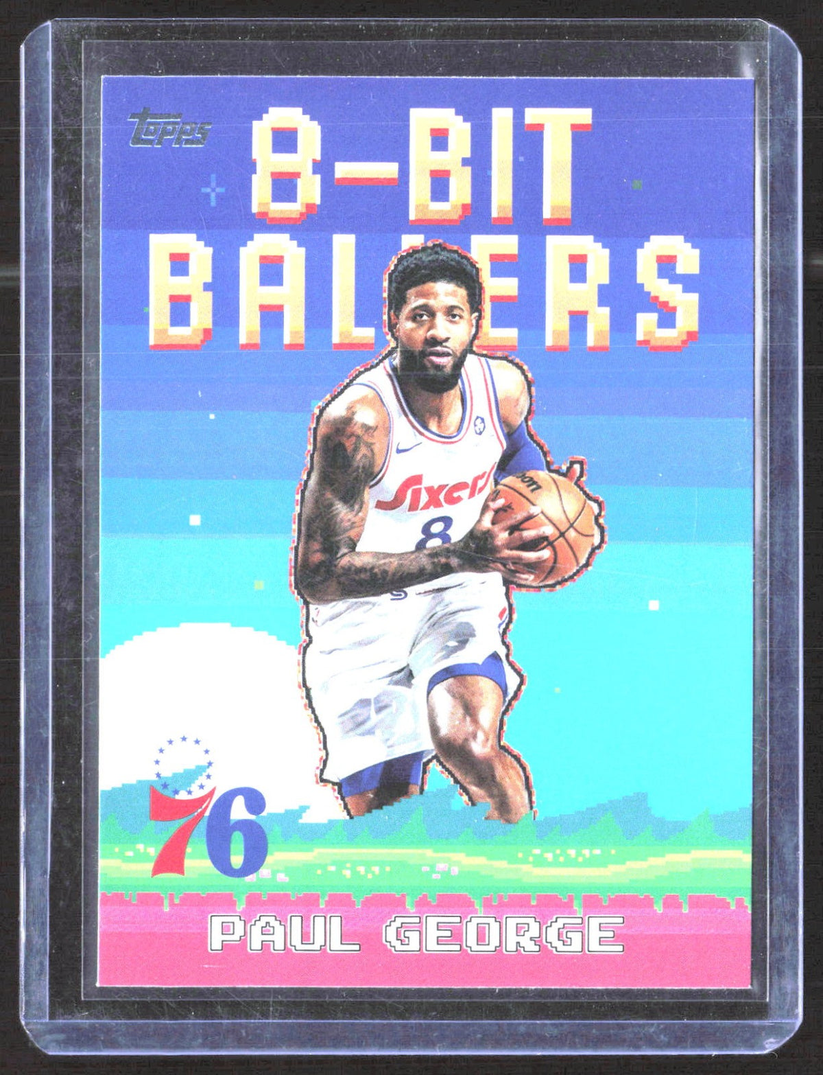 2025-26 Topps - 8-Bit Ballers Holo Foil Paul George 8B-7 Basketball Philadelphia 76ers
