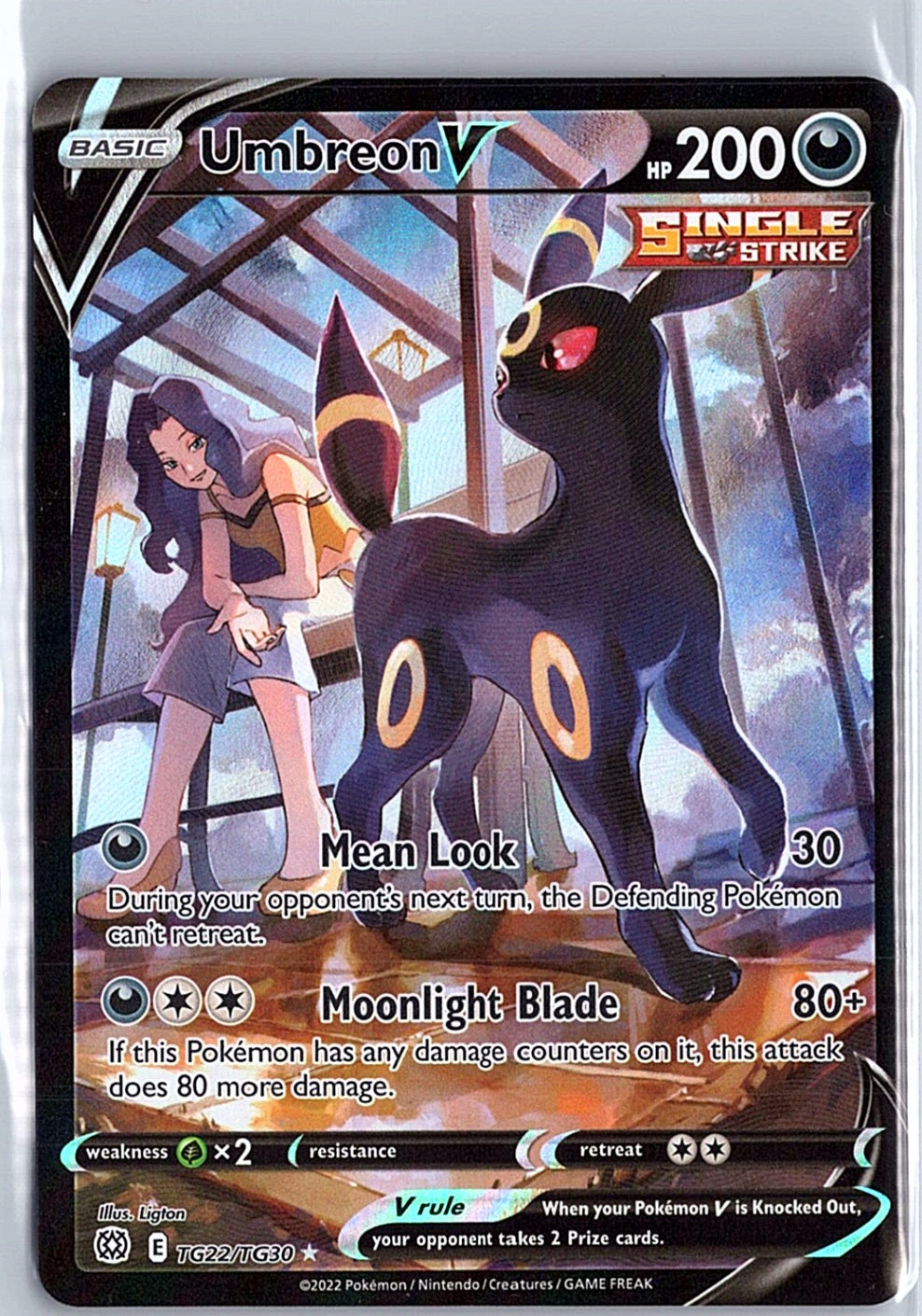 Umbreon V Ultra Rare SWSH09: Brilliant Stars Trainer Gallery TG22/TG30 NM