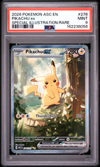 2026 Pokemon Ascended Heroes #276 Pikachu Ex Special Illustration Rare PSA 9