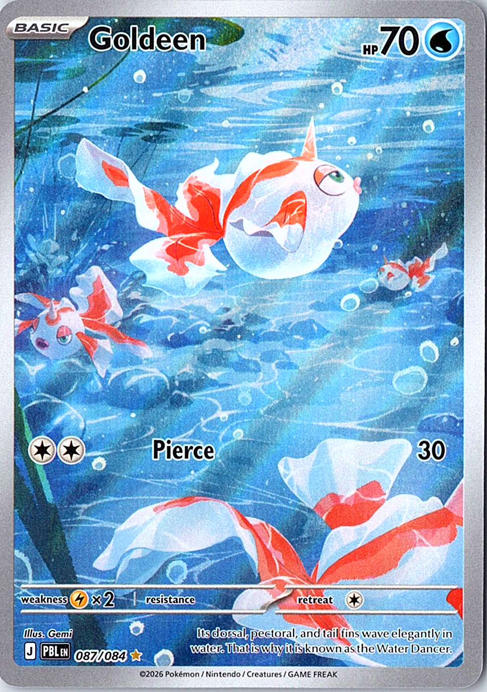 Goldeen Illustration Rare ME05: Pitch Black 087/084 NM