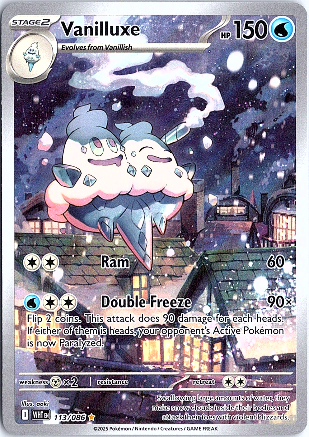 Vanilluxe Illustration Rare SV: White Flare 113/086 NM