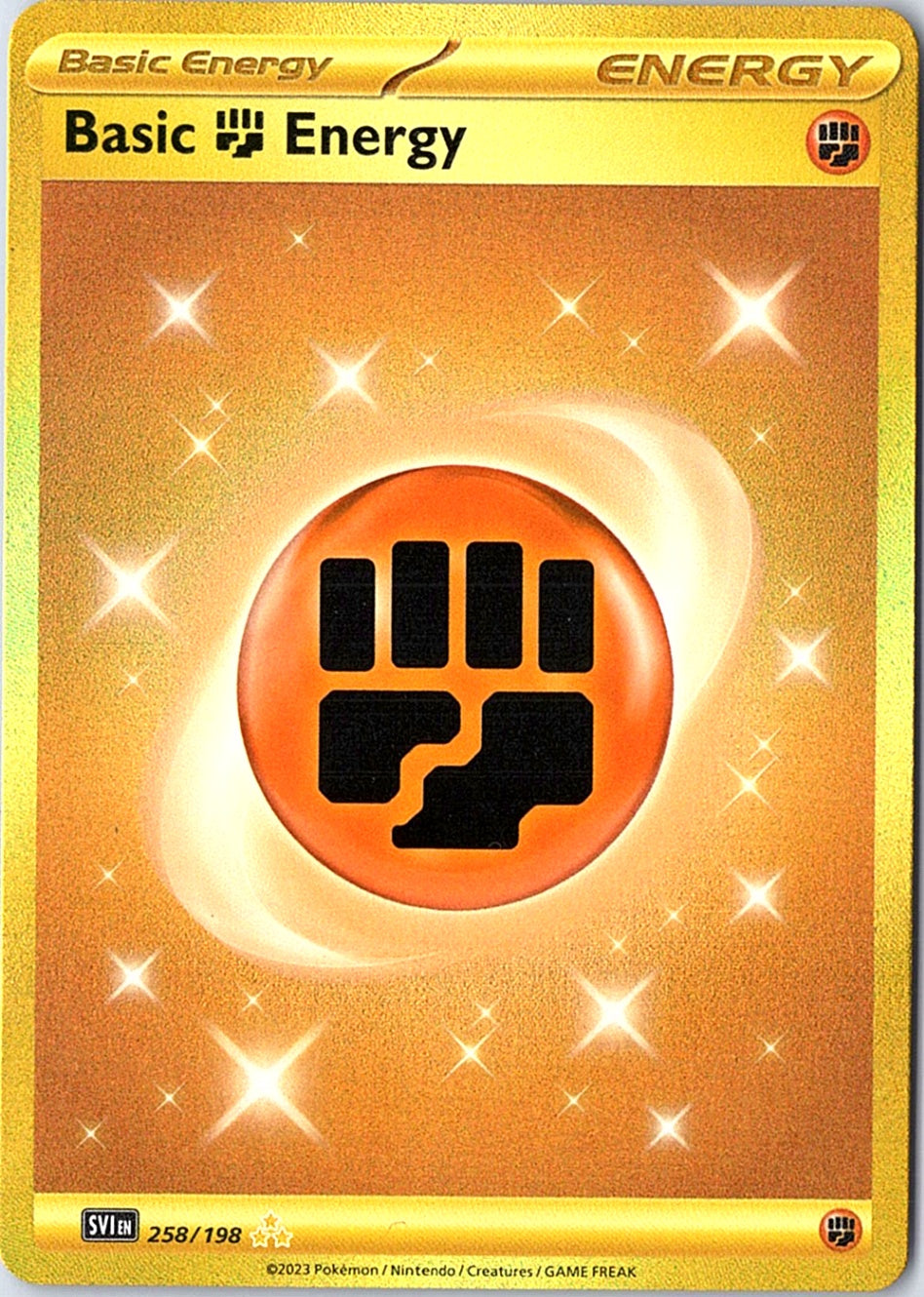 Basic Fighting Energy Hyper Rare SV01: Scarlet & Violet Base Set 258/198 NM