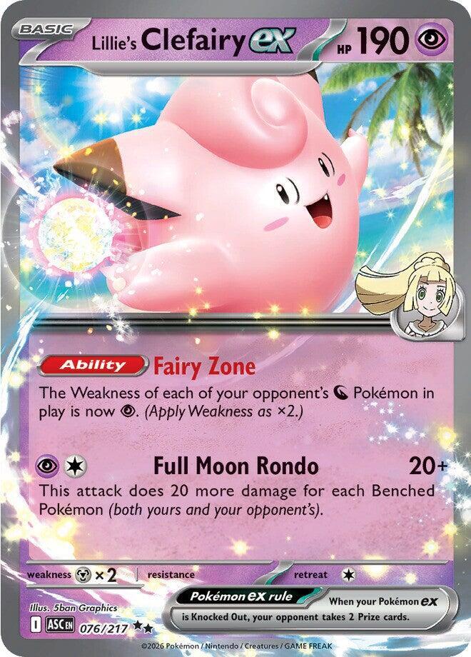 Lillie's Clefairy ex ASC Holo NM