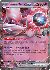 Team Rocket's Mewtwo ex ASC Holo NM