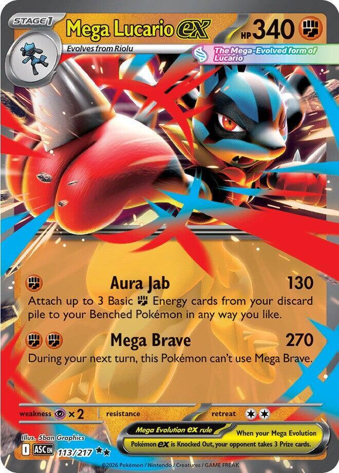 Mega Lucario ex ASC Holo NM