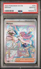 2023 Pokemon Svi En-Scarlet & Violet #251 Miriam PSA 10