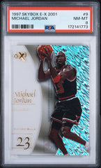 1997 Skybox E-X2001 #9 Michael Jordan PSA 8