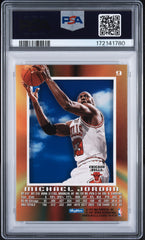 1996 Skybox E-X2000 #9 Michael Jordan PSA 8