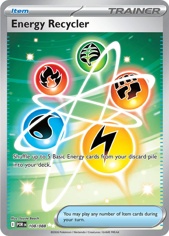 Energy Recycler Ultra Rare ME03: Perfect Order 108/088 NM