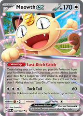 Meowth ex POR Holo NM