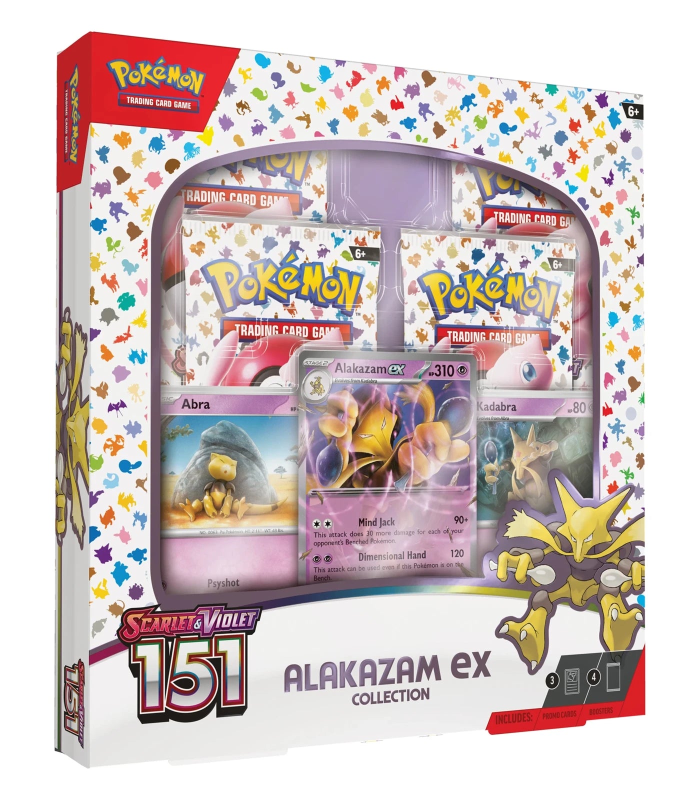 Pokemon TCG: Scarlet & Violet—151 Collection—Alakazam Ex Box – Assorted